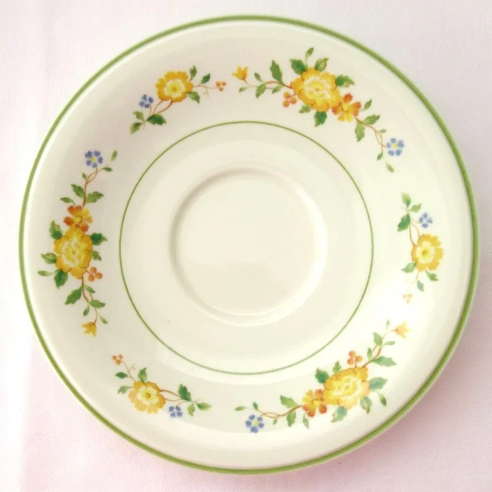 Vintage Noritake Versatone‎ Lineage Japan Set of 6 Saucers 6 1/4